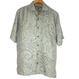 Tommy Bahama Shirt Mens 100% Silk Hawaiian button up Sz: S
